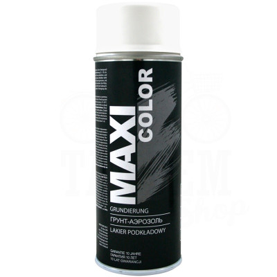 Грунт акриловый белый в аерозоле 400мл MAXI COLOR (MX0002)