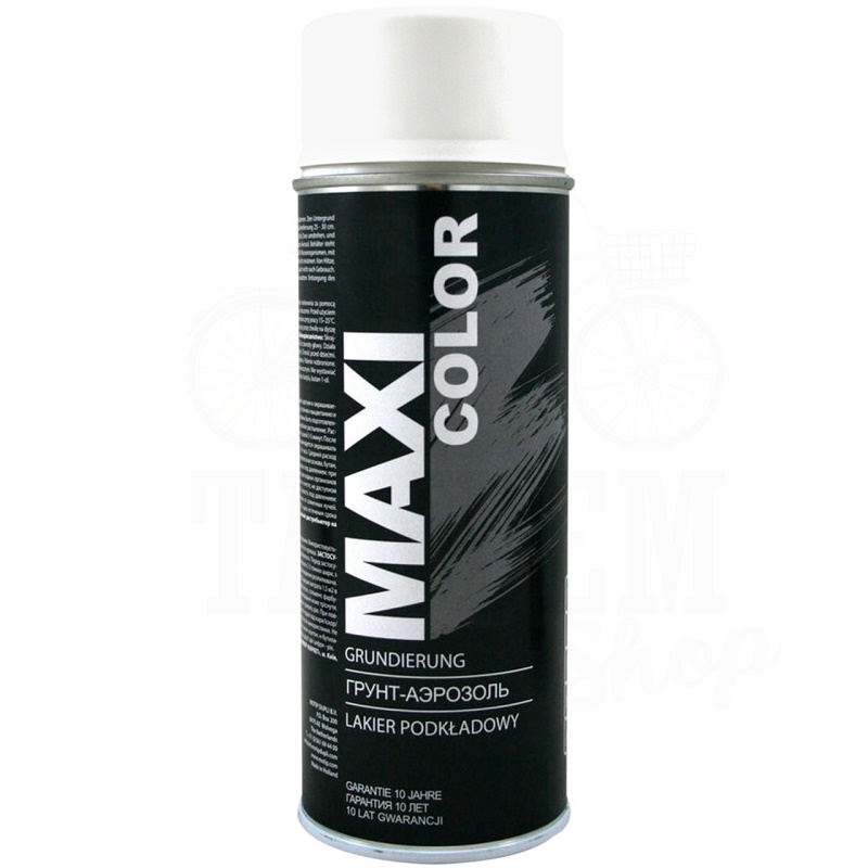 Грунт акриловий білий в аерозолі 400мл MAXI COLOR (MX0002)