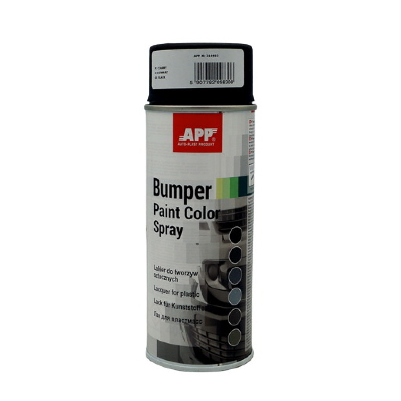 Структурная краска бамперная черная в аэрозоле APP Bumper Paint - New Line (арт.210403)