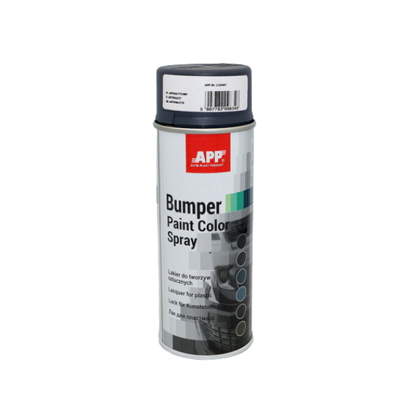 Структурная краска бамперная антрацит в аэрозоле APP Bumper Paint - New Line (арт.210407) 400 мл