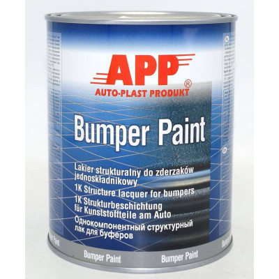 Краска структурная для бамперов серая 1л  APP Bumper Paint 020802