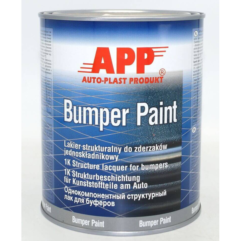Краска структурная для бамперов серая 1л APP Bumper Paint 020802 Краска структурная для бамперов серая 1л APP Bumper Paint 020802