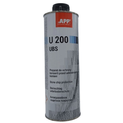 Средство для защиты кузова APP U200 Baranek, черное, 1л (арт. 050101)