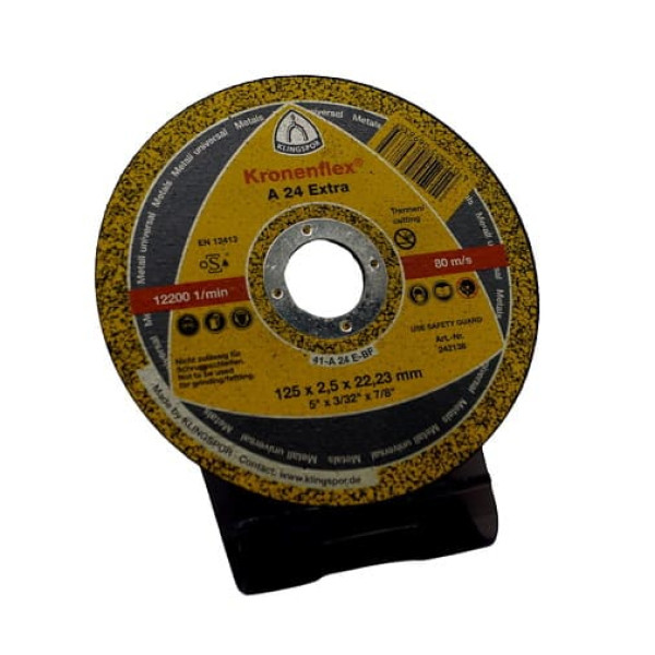 Диск отрезной 125х2,5х22,23 мм, KLINGSPOR KRONENFLEX A24 Extra (188463)