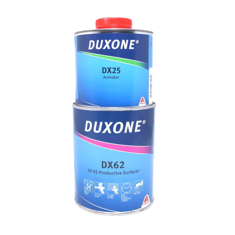 Грунт акриловый высокопродуктивный, светло-серый DUXONE DX-62 HS 1л с отвердителем DX25 (арт.DX-62 + DX-25) Грунт акриловый высокопродуктивный, светло-серый DUXONE DX-62 HS 1л с отвердителем DX25 (арт.DX-62 + DX-25)