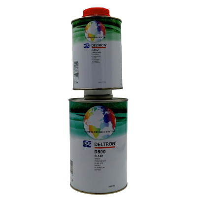 Лак акриловый PPG Deltron D800 MS 1л с отвердителем Deltron LS D802 0,5 л (арт.D800/E1\D802)
