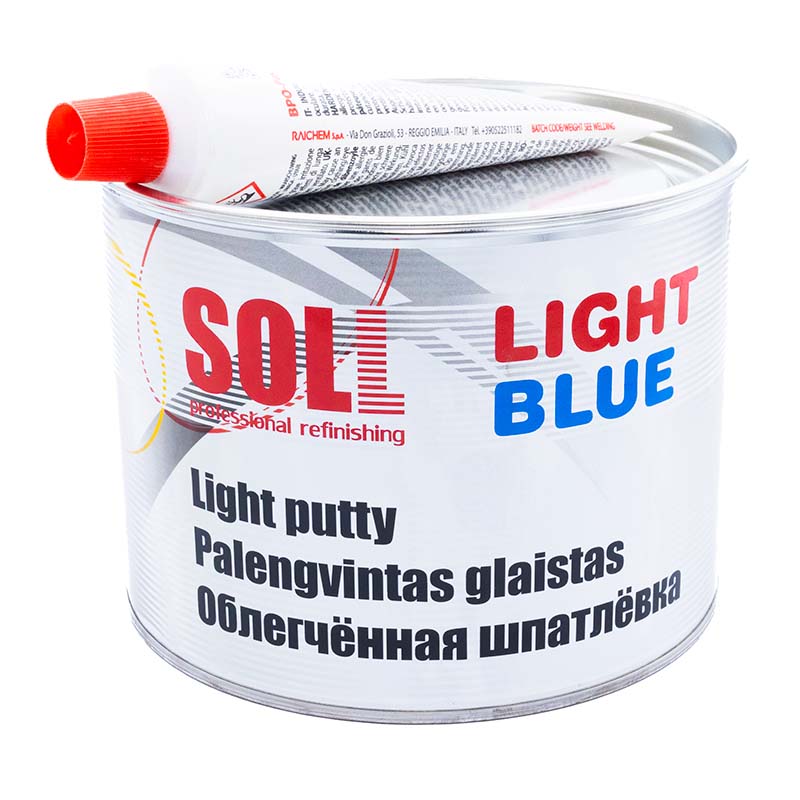 Облегченная шпатлёвка SOLL LIGHT BLUE 1.5л (арт.SG6 LB 150)