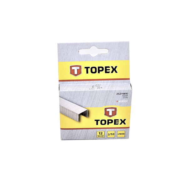 Скобы для степлера Topex 12 мм 1000 шт TOPEX 