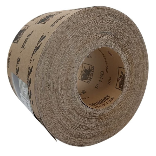 Абразивная бумага INDASA 115мм*50м Р150 RHYNODRY ROLLS White line