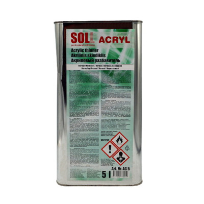 Разбавитель акриловый SOLL Acrylic thinner 5л