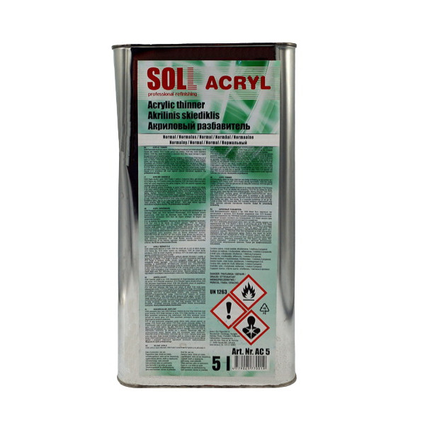 Разбавитель акриловый SOLL Acrylic thinner 5л