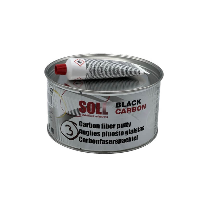 Шпатлевка SOLL с углеволокном, цвет черный - Carbon Putty 1,8кг Шпатлевка SOLL с углеволокном, цвет черный - Carbon Putty 1,8кг