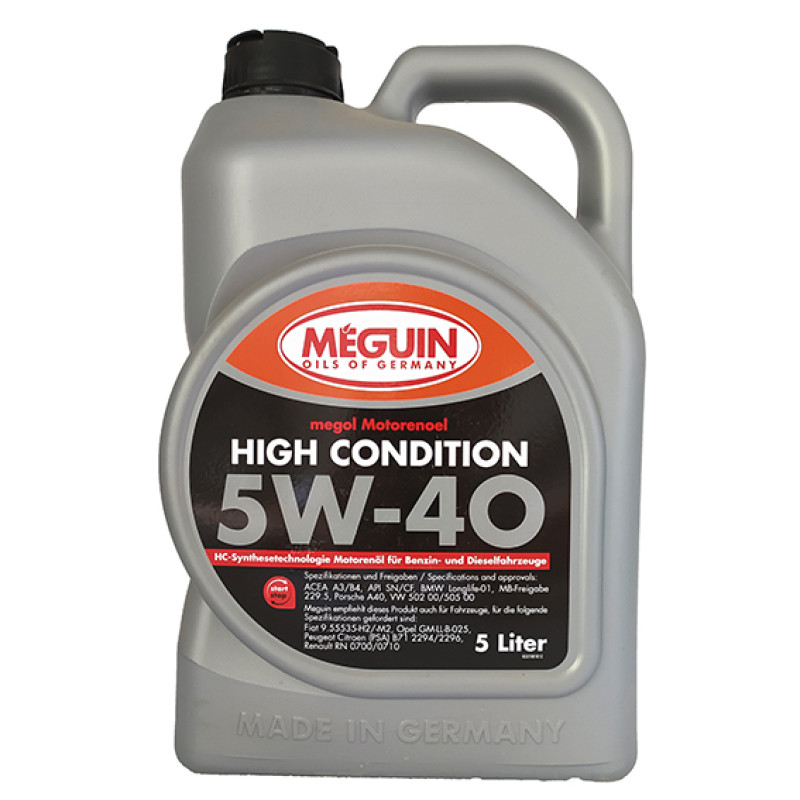 Моторна олія Meguin High Condition Sea 5W-40 5 л (арт.3198) Моторна олія Meguin High Condition Sea 5W-40 5 л (арт.3198)