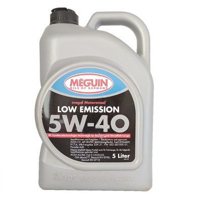 Масло моторное Meguin Megol Motorenoel Low Emission 5W-40, 5 л (арт.6574)