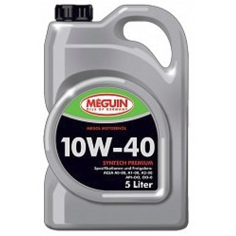 Моторное масло MEGUIN SYNTECH PREMIUM 10W-40 5л (арт.4338) Моторное масло MEGUIN SYNTECH PREMIUM 10W-40 5л (арт.4338)