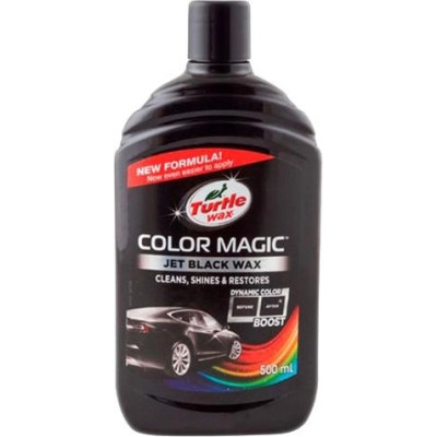 Полироль для кузова с восстановлением цвета (500 мл) Turtle Wax Color Magic Black Черный