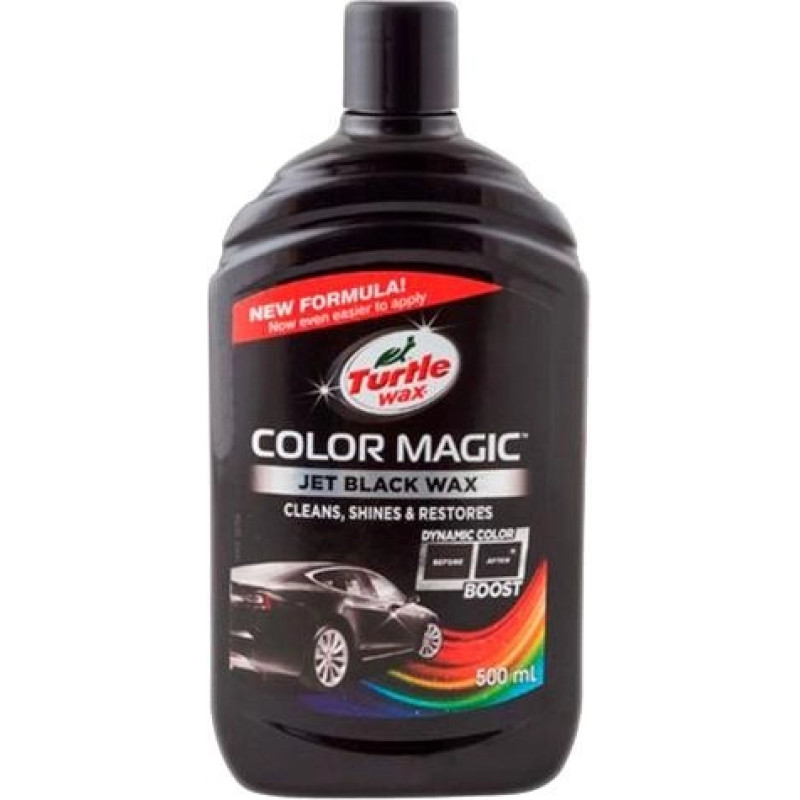 Полироль для кузова с восстановлением цвета (500 мл) Turtle Wax Color Magic Black Черный Полироль для кузова с восстановлением цвета (500 мл) Turtle Wax Color Magic Black Черный