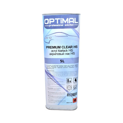 Лак акриловый OPTIMAL PREMIUM HS 2:1 без отвердителя 5 л (арт. OPS-AL21-5L)