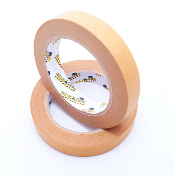 Малярная лента CHAMALEON 19мм*50м 120*С Masking tape коричневый (арт. 48211)