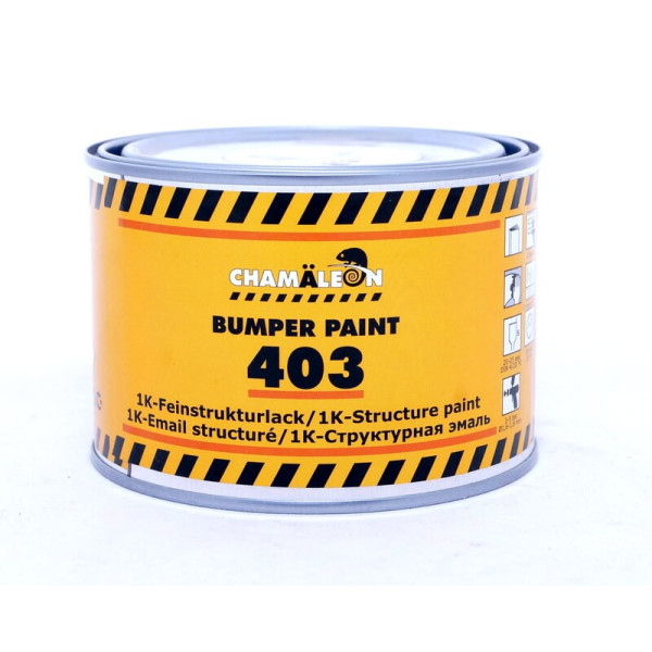 Краска для бампера структурная черная CHAMALEON 403 Bumper Paint 0,5 л (арт. 14037)