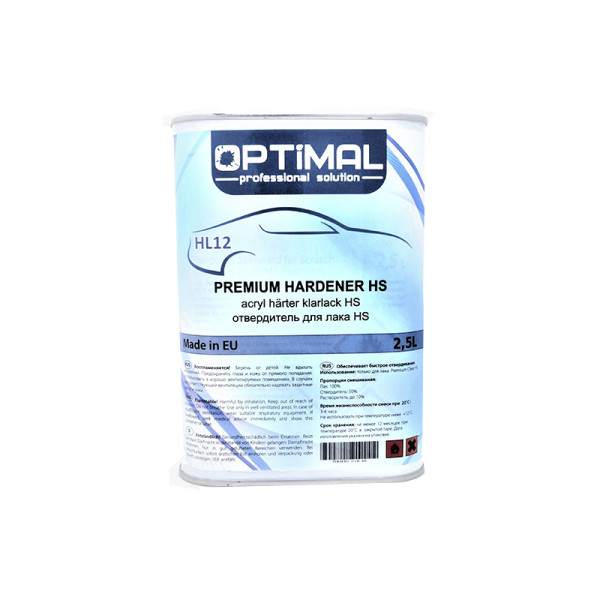 Отвердитель акриловый к лаку 2,5 л OPTIMAL PREMIUM HS 2:1