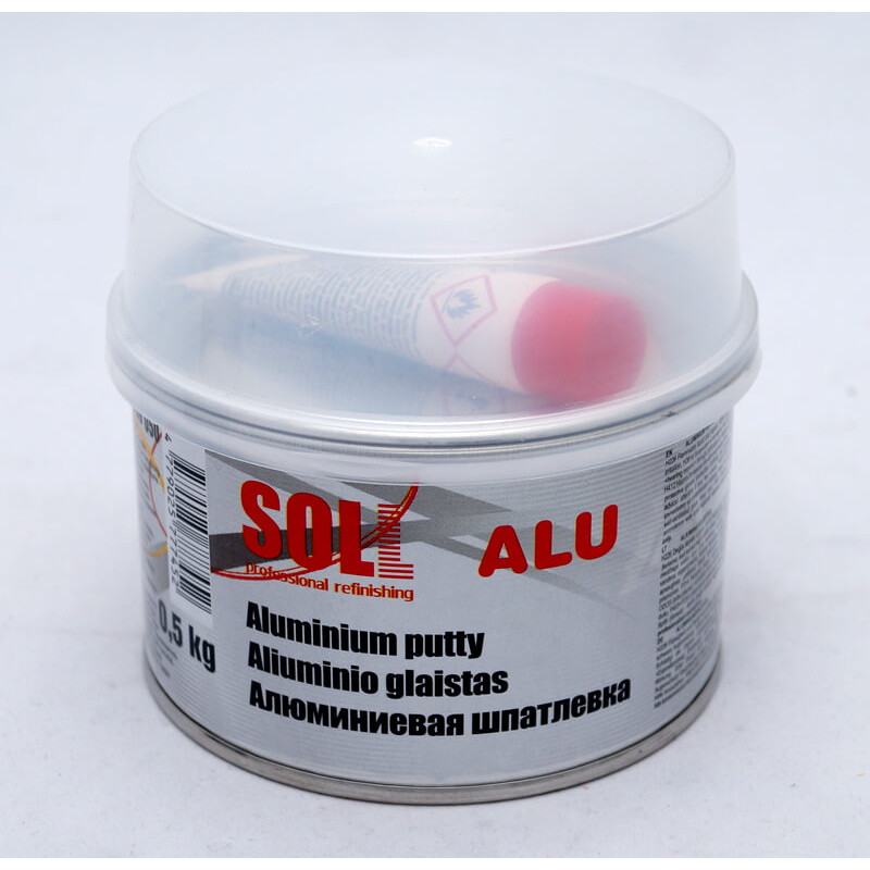 Шпатлевка с алюминием SOLL Aluminium Putty 0.5кг (SG9 050)