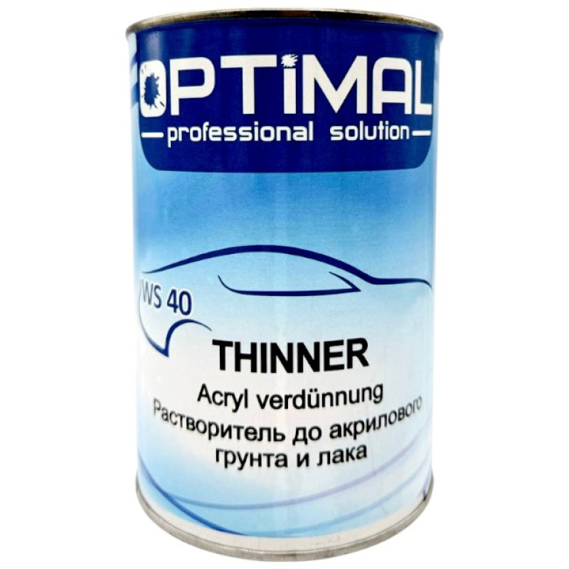 Растворитель до акриловых продуктов Optimal WS 40, 1 л