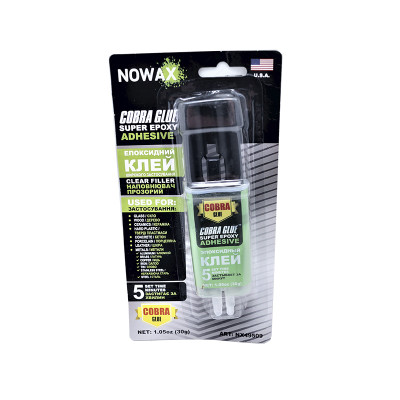 Эпоксидный клей широкого применения, прозрачный, NOWAX (NX49509) 30 г
