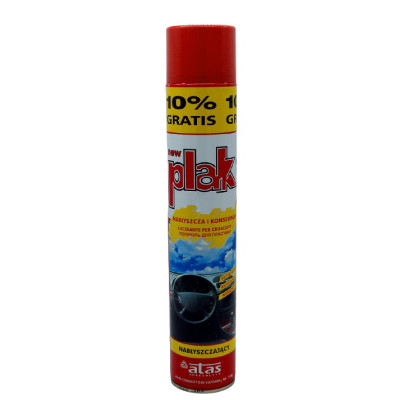 Полироль для пластика с силиконом ATAS/ new PLAK 750 ml -  sprey Granat
