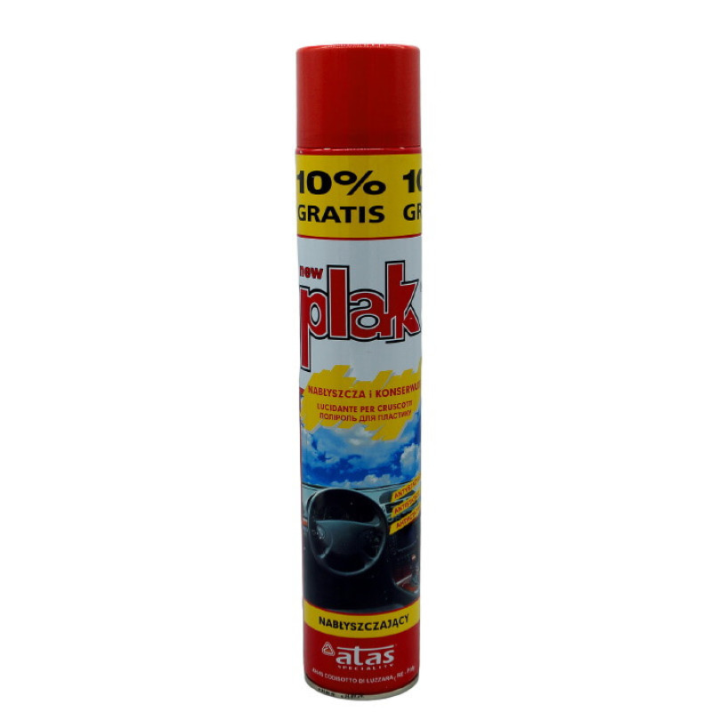 Полироль для пластика с силиконом ATAS/ new PLAK 750 ml - sprey Granat Полироль для пластика с силиконом ATAS/ new PLAK 750 ml - sprey Granat