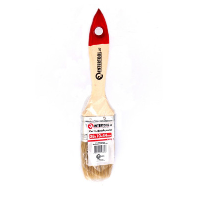 Кисть флейцевая 38x10x44 мм INTERTOOL KT-1238