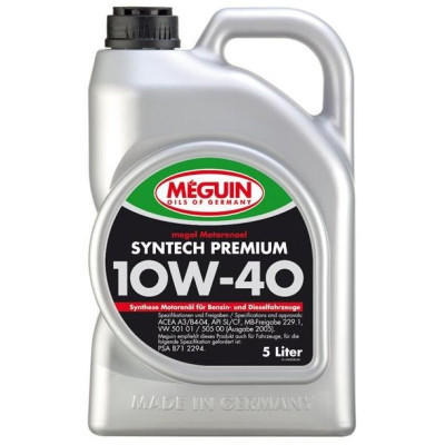 Моторное масло Meguin Syntech Premium Diesel 10W-40 полусинтетическое, 5 л (4637)