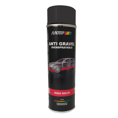 Средство для защиты кузова anti gravel (аэрозоль), черный, Motip (арт.000002) 500 мл