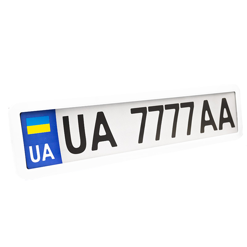 Рамка Carlife под номер белая глянцевая NH440 Рамка Carlife под номер белая глянцевая NH440