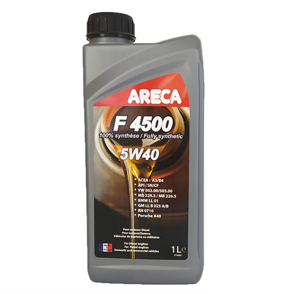 Масло моторное Areca F4500 5W-40, 1 л