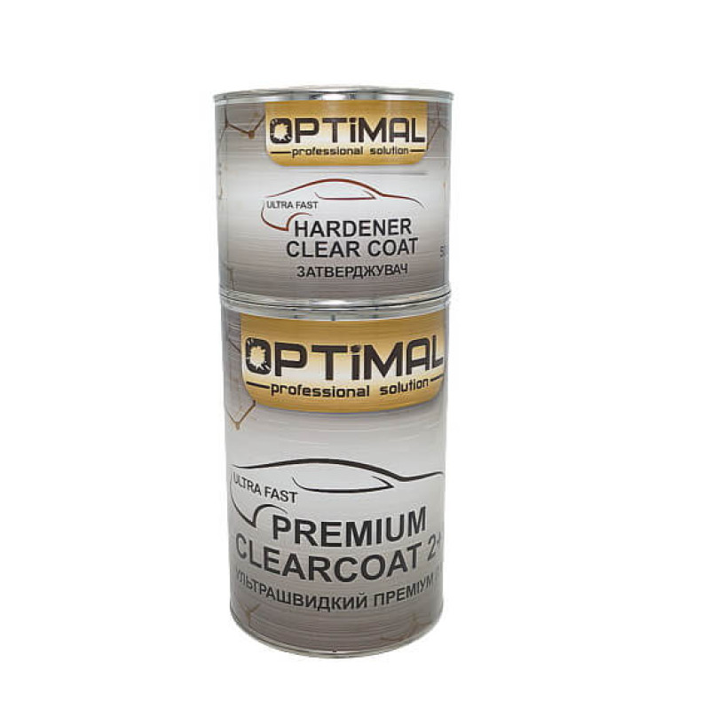 Лак акриловый OPTIMAL ULTRA FAST HS 2+1, 1л + отвердитель 0,5 л Лак акриловый OPTIMAL ULTRA FAST HS 2+1, 1л + отвердитель 0,5 л