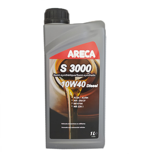 Моторное масло Areca S3000 полусинтетика 10W-40, 1 л