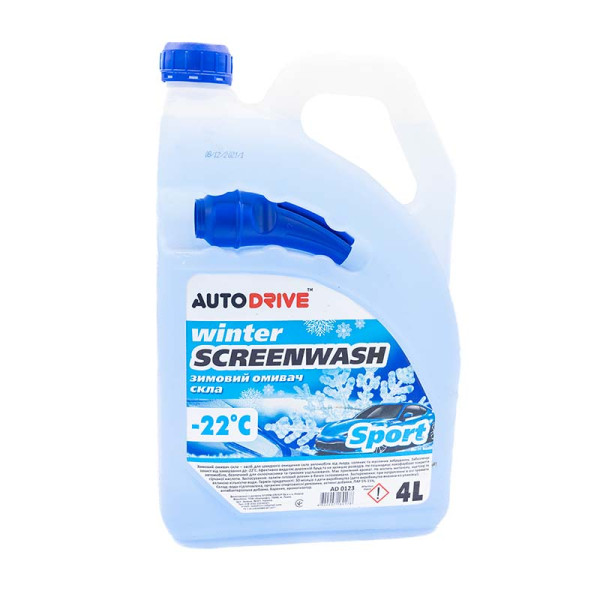 Омыватель зимний AUTO DRIVE Winter Screenwash Sport -22°C, 4л (AD0123)