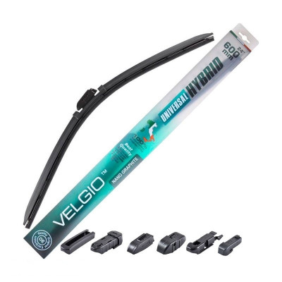Бескаркасная щетка (дворник) Velgio UNIVERSAL HYBRID 24/600мм