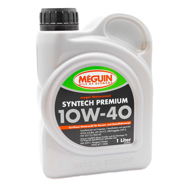 Моторное масло MEGUIN SYNTECH PREMIUM 10W-40 4339 1л