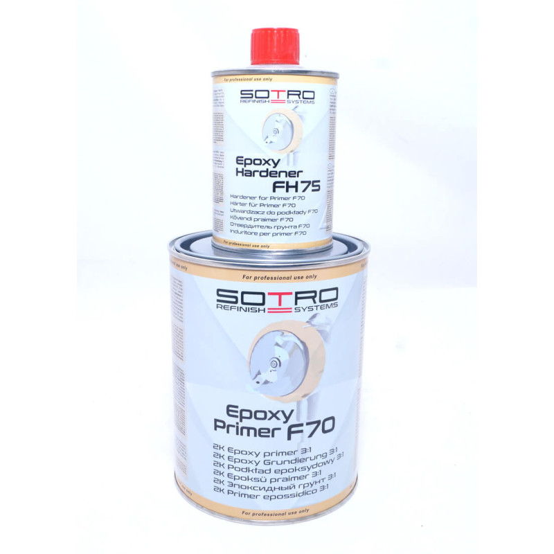 Грунт епоксидний сірий 2K UHS 3:1 Epoxyt 1л + затверджувач FH75 0,25л SOTRO (T027075/T027525) Грунт епоксидний сірий 2K UHS 3:1 Epoxyt 1л + затверджувач FH75 0,25л SOTRO (T027075/T027525)