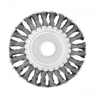 Щетка кольцевая 115x22,2 мм (пучки витой проволоки) INTERTOOL BT-7115