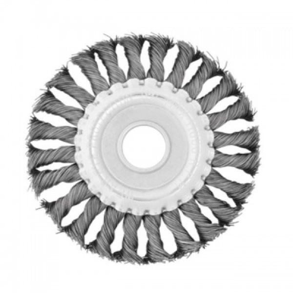 Щетка кольцевая 115x22,2 мм (пучки витой проволоки) INTERTOOL BT-7115