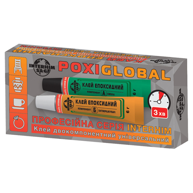 Клей INTERHIM POXIGLOBAL 52г Клей INTERHIM POXIGLOBAL 52г