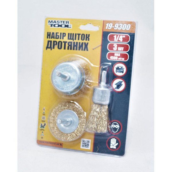 Щетки Mastertool из рифленой проволоки 3 шт./уп. (19-9300)