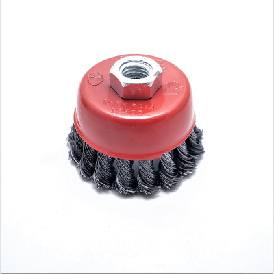 Щетка торцевая Mastertool D85 мм, M14, плетеная (19-7008)