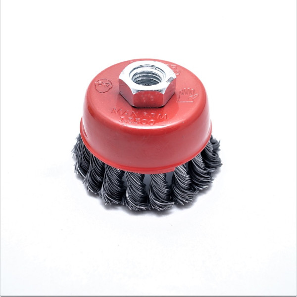 Щетка торцевая Mastertool D85 мм, M14, плетеная (19-7008)