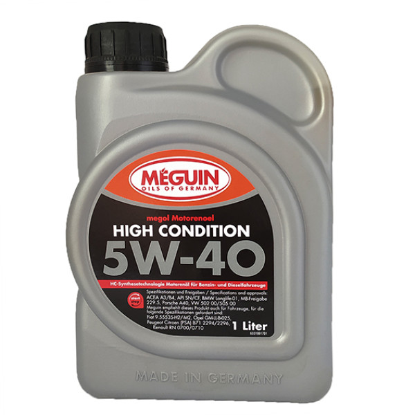 Масло моторное Meguin Megol High Cond 5W-40, 1 л