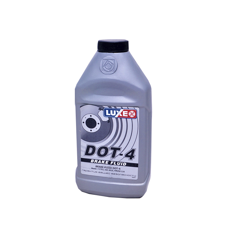 Тормозная жидкость DOT-4, 0,5л LUXE (серая)