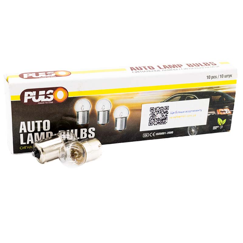 Лампа габаритная PULSO S25 / BA15s / R10W 12v10w (арт. LP-25110) Лампа габаритная PULSO S25 / BA15s / R10W 12v10w (арт. LP-25110)